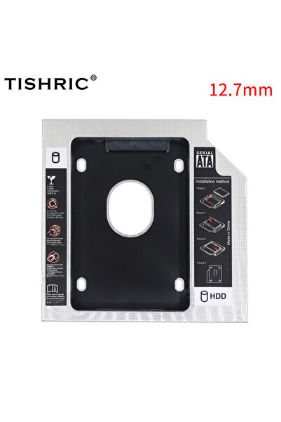 Choice1 12.7mm TISHRIC Aluminum 2nd HDD Caddy 9.5mm 12.7mm SATA 3.0 Optibay H...