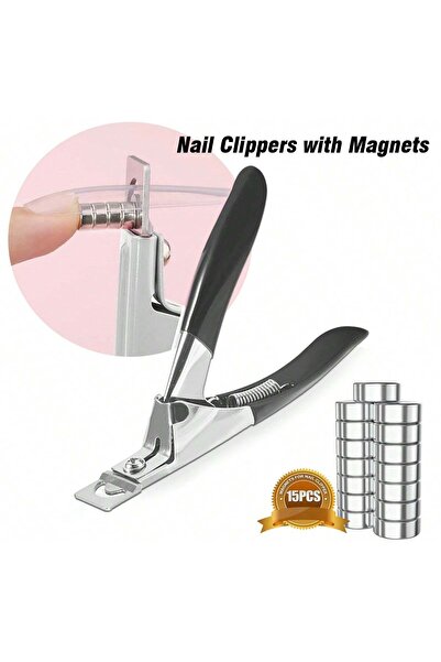 Choice5 Black Acrylic Nail Cutter Stainless Steel Rainbow Clipper Scissors U ...