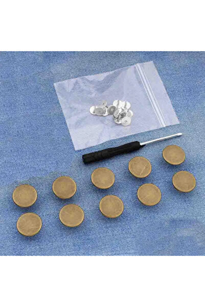 Choice4 04 10PCs metal butt snaps screwdriver for clothes jeans retro free se...