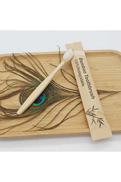 Choice3 ١٠٠ فرشاة أسنان من بامبو الأبيض، ١٠٠ فرشاة أسنان صديقة للبيئة قابلة ل...