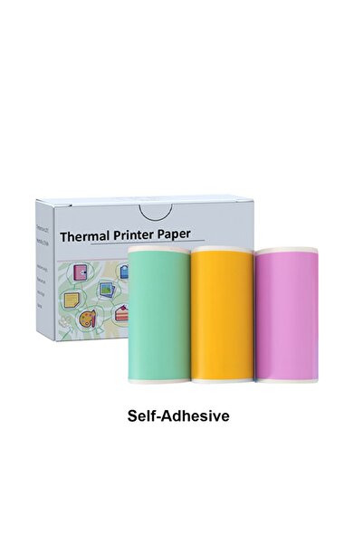 Choice1 POGSticker-3Rolls 53mm Mini Thermal Printer Stickers Paper, Multicolo...