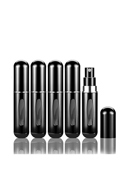 choice2 Metal 5ml black 5pcs 1/2/5Pcs Perfume Spray Bottle 5ml Mini Portable ...