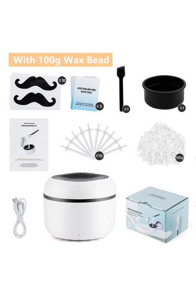 choice2 With Wax Bead Mini Wax Heater Machine 40g Silicone Bowl Wax Warmer No...
