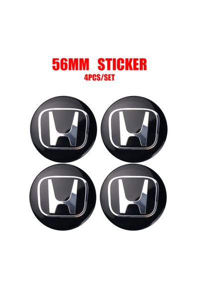 Choice4 أغطية مركزية لعجلات السيارات مقاس 56/60 مم، 4 قطع، لون أسود، مناسبة ل...