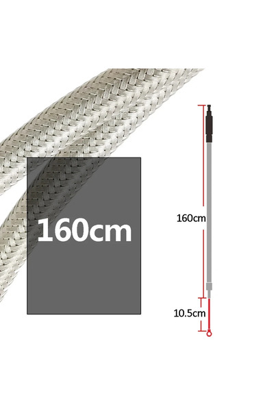 choice2 كابل قابض مضفر من الفولاذ المقاوم للصدأ بطول 160 سم للدراجات النارية،...