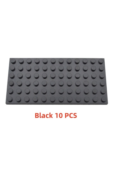 Choice1 ١٠ قطع سوداء، ١٠ قطع، ٦×١٢ نقطة، قاعدة كلاسيكية متوسطة، مكعبات بناء ش...