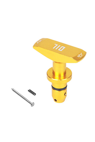 Choice5 مقبض سحب مقياس زيت المحرك الأصفر لسيارة فورد موستانج جي تي V8 GT500 م...