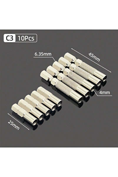 Choice14 مجموعة رؤوس مفكات دقيقة C3 مكونة من 10 قطع، مقاس 4 مم، تتضمن رؤوس مش...