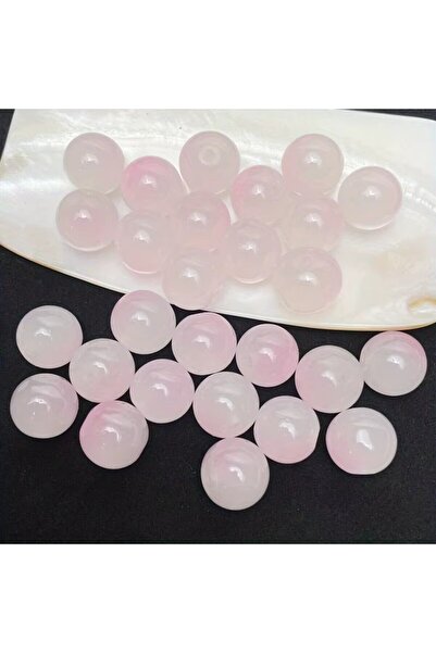 Choice5 8mm pink 8mm/50pcs Sweet Style Dual Color Glass Loose Beads For Handm...