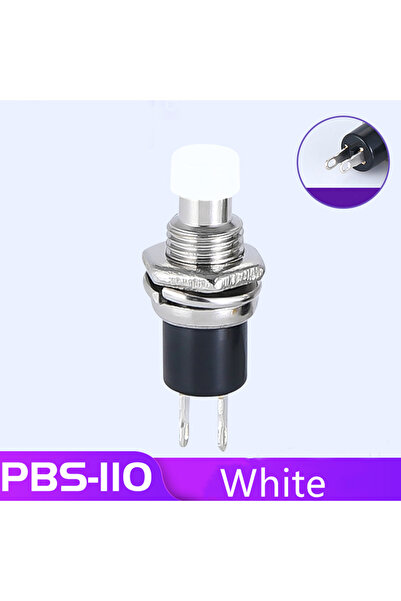 Choice3 White 6PCS 6PCS PBS-110 7MM Momentary Push Button Switch Press The Re...