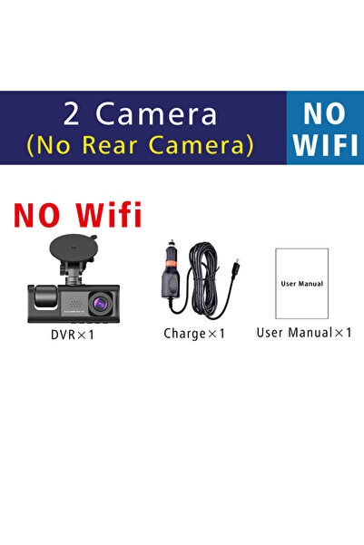 Choice4 كاميرا أمامية للسيارة مزودة بتقنية واي فاي، كاميرا ثلاثية، كاميرا أما...