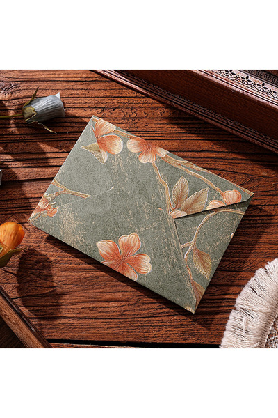 Choice6 D 10pcs Oriental Yunjin Brade Vintage Embossed Letter Envelope Elegan...