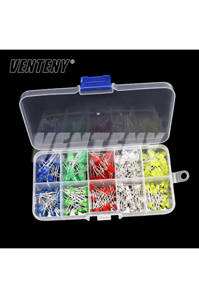Choice19 3MM5MM-Box-200pcs 3mm 5mm LED Diode Assorted Kit White Green Red Blu...