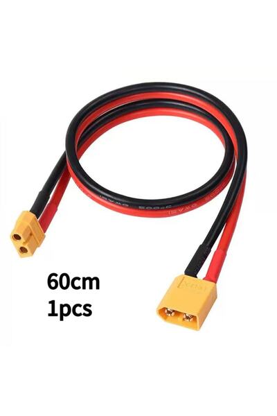 Choice4 60 سم - قطعة واحدة XT60 12AWG سلك سيليكون موصل بطارية متوازي ذكر / أن...