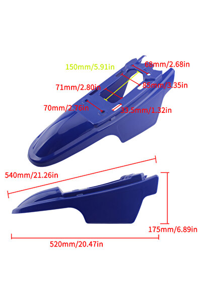 Choice4 طقم بلاستيكي يشمل واقي الطين الخلفي، وواقي الطين الأمامي، والمقعد، وخ...