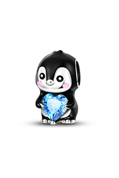 choice2 KTC921 Original 925 Sterling Silver Charms Penguin Skiing Dancing Bea...