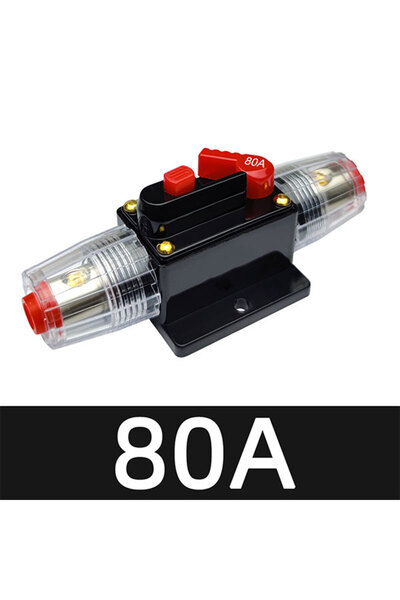 Choice1 80A 20A-150A Manual Reset Series Fuse Holder Waterproof Protection Fu...