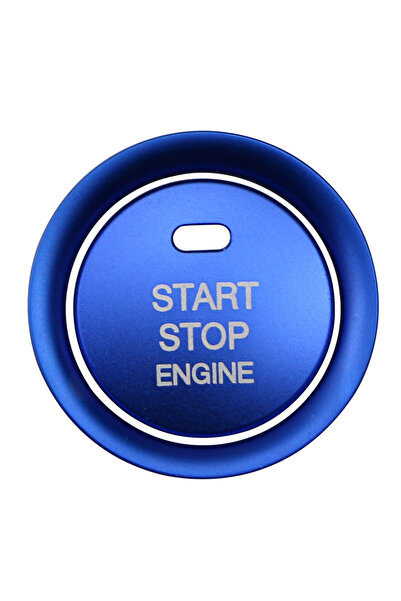 Choice4 ملصق غطاء حلقة مفتاح تشغيل السيارة باللون الأزرق لمازدا CX5 CX3 CX4 C...