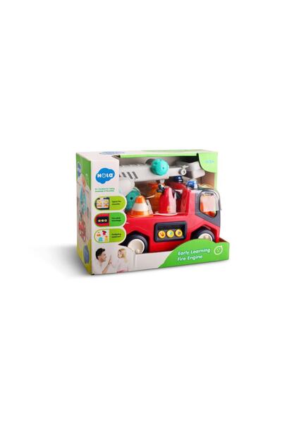 Hola Toys Jucarie educativă - Autospecială de pompieri pentru învățare timpur...