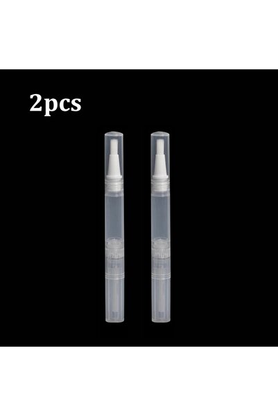 Choice3 أقلام طلاء أظافر بلاستيكية شفافة قابلة لللف، سعة 2 مل، قطعتان، نمط أ،...