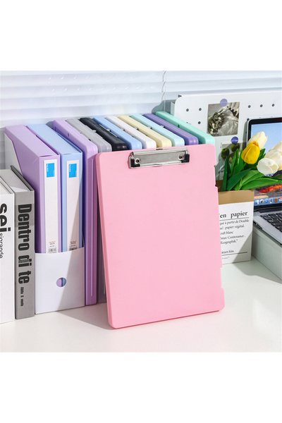 choice2 مجلد ملفات متعدد الوظائف بحجم A4 وردي اللون، منظم أوراق اختبار مكتبي،...