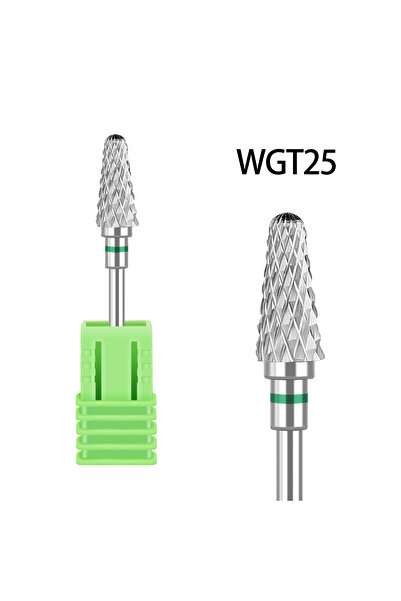 Choice9 رأس مثقاب حلزوني من فولاذ التنجستن WGT25، لتلميع الأظافر.