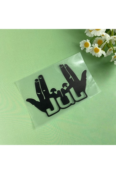 choice2 12.5x7.5cm Black-JUL-1PC 1PC 2025 New Funny JUL Finger Motorcycle Sti...