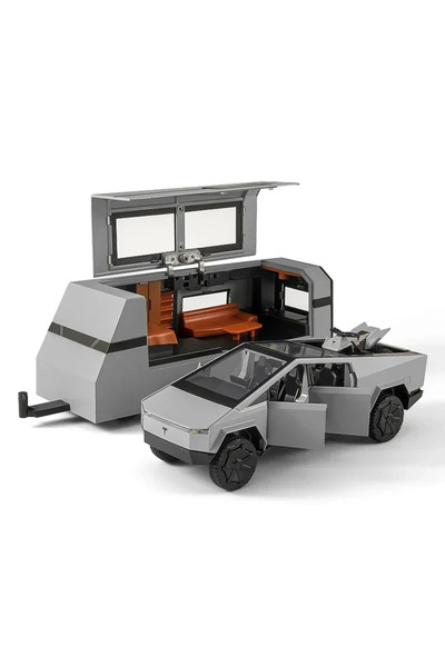 Choice3 سيارة تسلا سايبرتراك كوب بمقياس 1:32، مصنوعة من سبيكة معدنية مصبوبة، ...