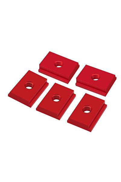 choice2 5 قطع من صواميل M8 حمراء، M6، M8، T30، منزلقات T-track، صواميل مربعة ...