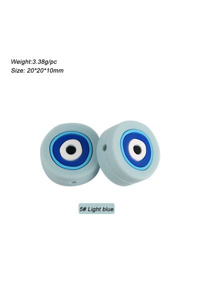 Choice1 6pcs light blue Sunrony New 6Pcs Donut Fruits Cake Silicone Fal Beads...