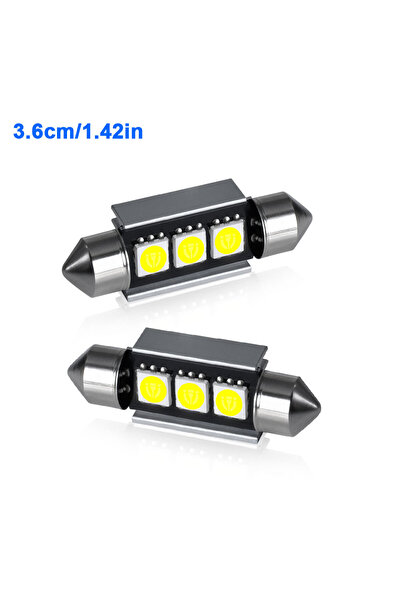 Choice قطعتان 36 مم، 2/4/6/10 قطع، مصابيح إضاءة قراءة LED بيضاء 31/36/39/41 م...