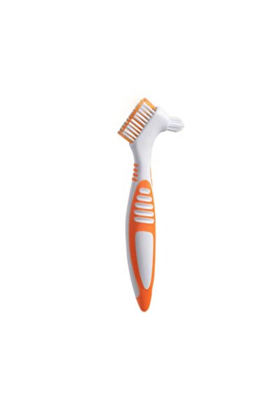 Choice3 فرشاة أسنان برتقالية مزدوج الجوانب، فرشاة أسنان محمولة لأطقم الأسنان،...