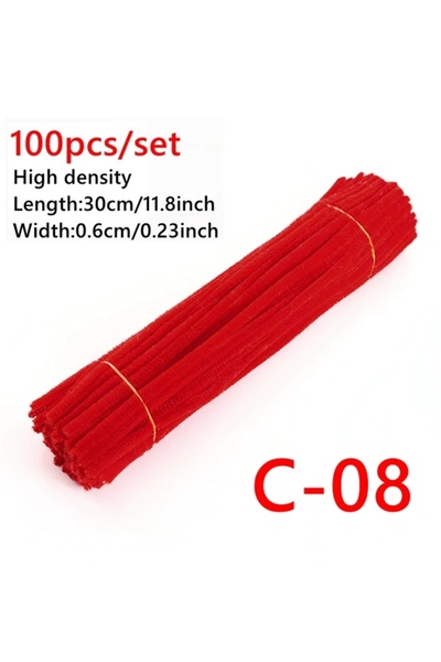 Choice31 C-08 100pcs Colorful Chenille Stems Pipe Cleaners Kids Educational T...