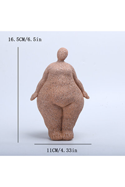 choice2 تمثال امرأة ممتلئة الجسم مصنوع يدويًا من الراتنج والحجر الرملي، قطعة ...