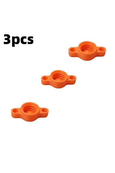 Choice10 3pcs Orange Glass Glue Caps - Durable Plastic Sealing Caps for Stand...