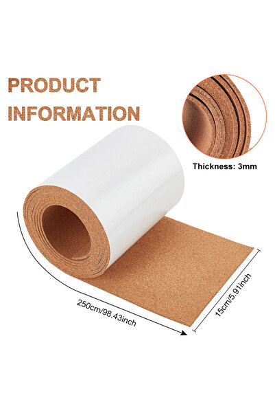 Choice1 AECH04-06371 لفافة فلين، ألواح فلين سميكة الظهر، حصيرة فلين قوية للجد...