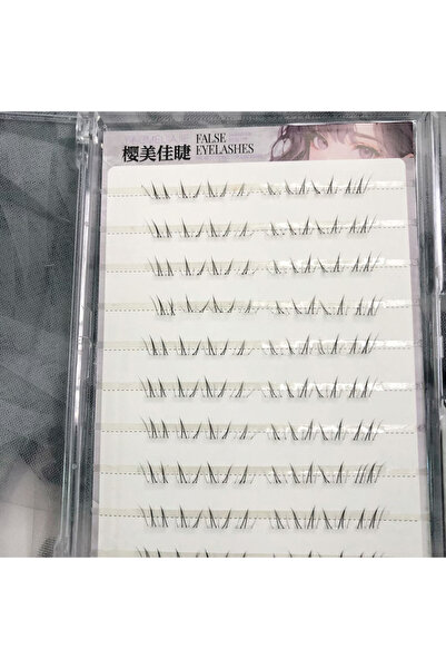 Choice4 رموش صناعية كورية قابلة لإعادة الاستخدام، 10 صفوف، 11-13 مم، بدون غرا...