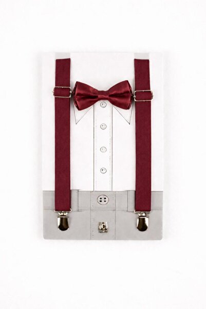 Kuraff Giyim Girls' and Boys' Suspender and Bow Tie Set for Shows & Special O...