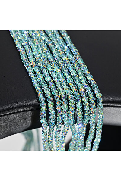 Choice40 4mm110pcs 43 110Pcs 4MM Artificial Crystal Glass Beads Flat Round Cl...