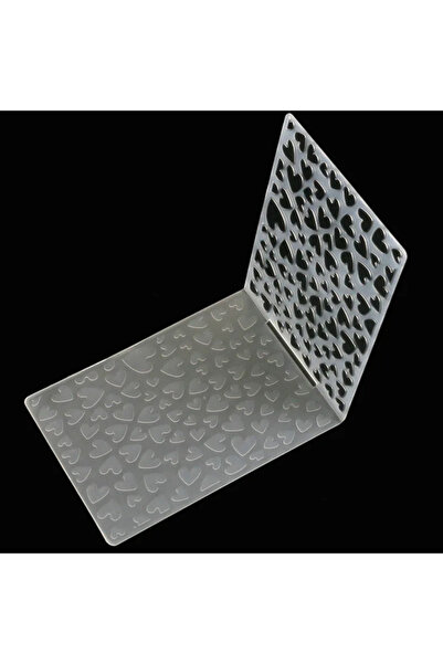 Choice6 heart Heart Flower Lace Leaves Plastic Embossing Folder for Scrapbook...