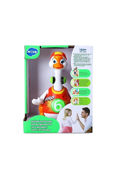 Hola Toys Jucarie - Ratoiul dansator cu lumini si melodii - Rosu - Hola