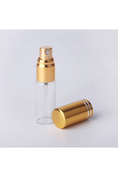 Choice6 علبة مستحضرات تجميل محمولة فارغة سعة 5 مل، 100 قطعة/عبوة، لون ذهبي، ز...