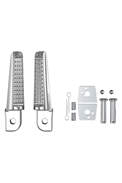 Choice3 APWIKOGER Silver 1 Pair Foot Peg Anti-Slip Foot Rests Pegs Aluminum A...