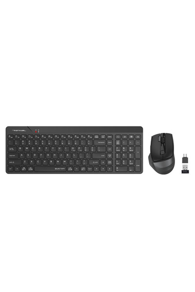 A4 Tech Fg2400 Air2 Wireless Multimedia Black Silent Q Keyboard+Mouse