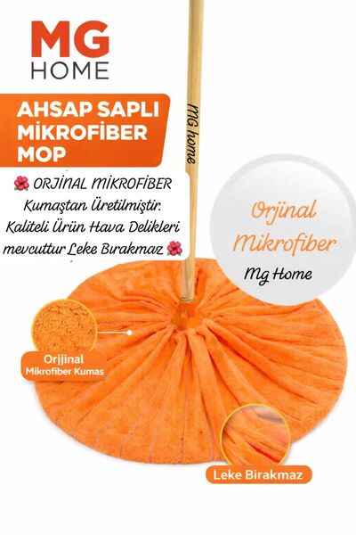 VENON Ahşap Saplı Mikrofiber Mop Takımı RENKLİ ❤️SAP VE ORJİNAL MİKROFİBER MO...