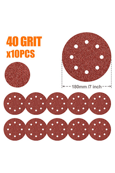 Choice8 10pcs 40 Grit XCAN 10pcs 7 Inch 180mm Sanding Discs 40-1000 Grit Flki...