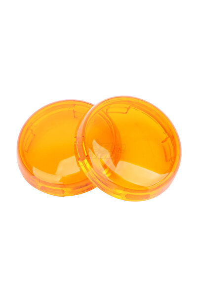 Choice4 Yellow2pcs Black Red Yellow Motorcycle Indicator Lens Light Caps Cove...