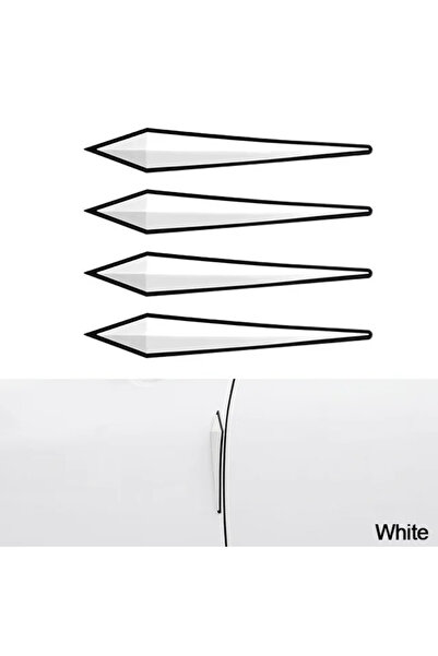 choice2 4x white NEW 4pcs Car Antis-scratch Door Protective Sticker Body Bump...