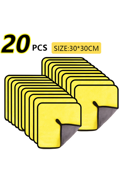 Choice3 30×30×20 قطعة، 5/10/15/20 قطعة من مناشف تنظيف السيارات المصنوعة من ال...