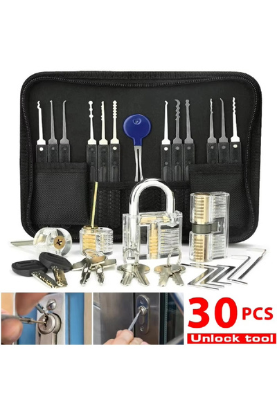 Choice 30pcs 1 Set of Transparent Lksmith Tools for Novice Lksmith, Multi-fun...